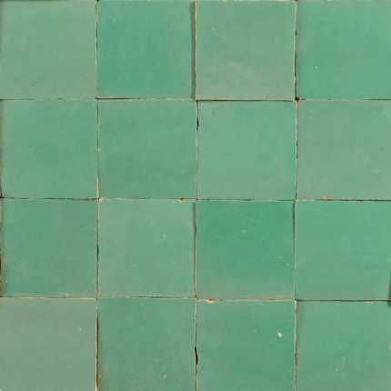 Handcrafted Light Green tiles with intricate designs for vibrant wall decor.