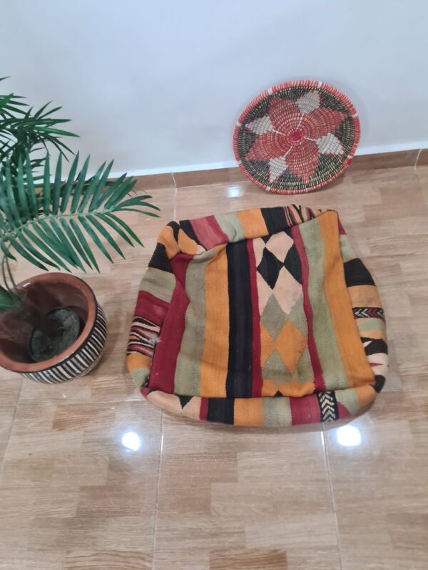 Vintage Moroccan Poufs – Handmade from Recycled Rugs