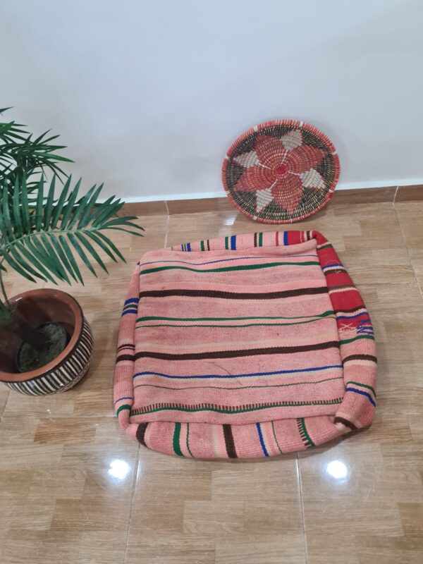Vintage Moroccan Poufs – Handmade from Recycled Rugs