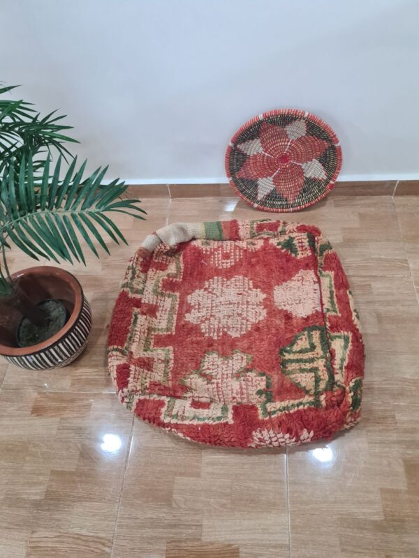 Vintage Moroccan Poufs – Handmade from Recycled Rugs