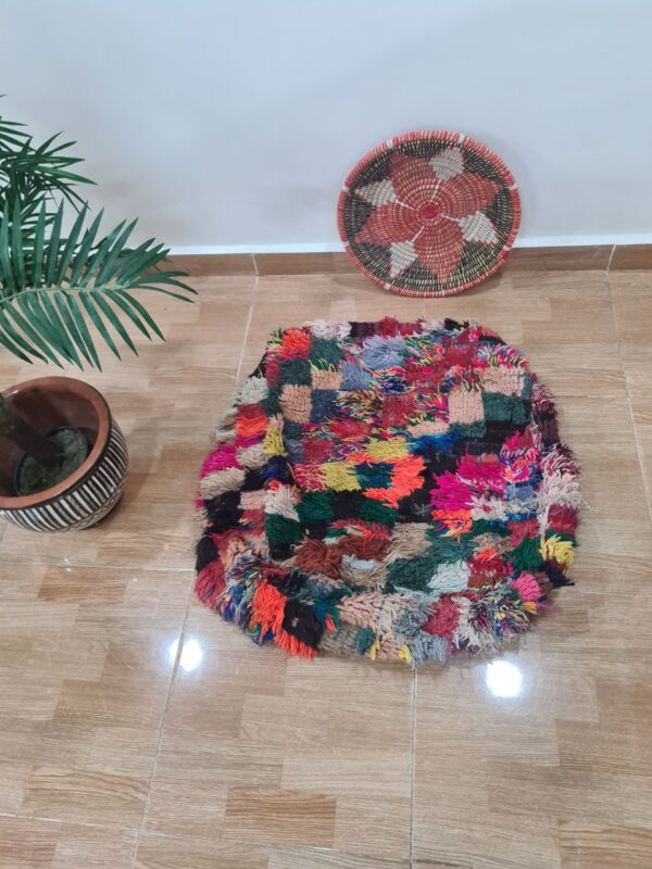 Vintage Moroccan Poufs – Handmade from Recycled Rugs