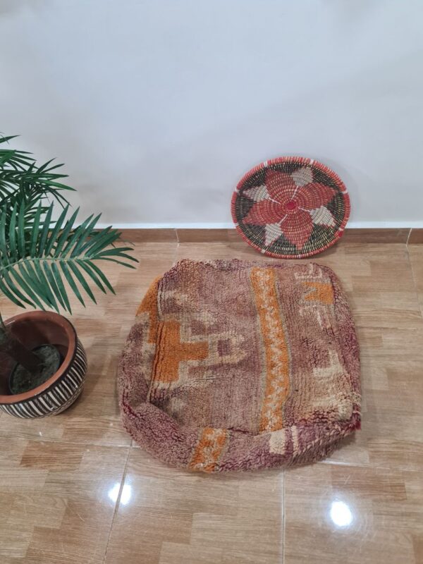 Vintage Moroccan Poufs – Handmade from Recycled Rugs