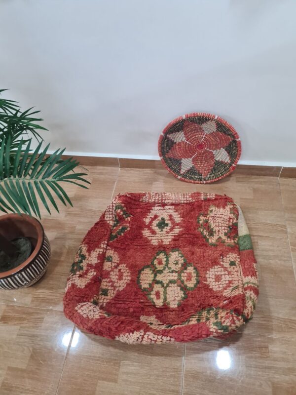 Vintage Moroccan Poufs – Handmade from Recycled Rugs