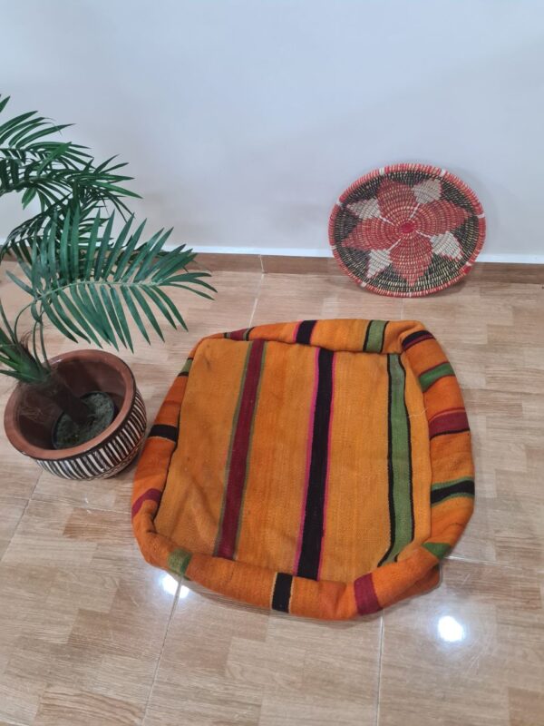 Vintage Moroccan Poufs – Handmade from Recycled Rugs