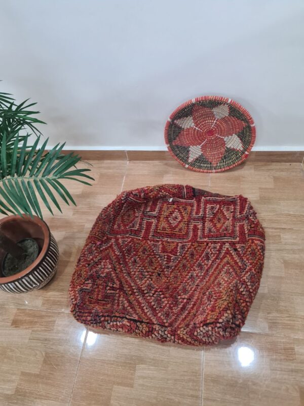 Vintage Moroccan Poufs – Handmade from Recycled Rugs