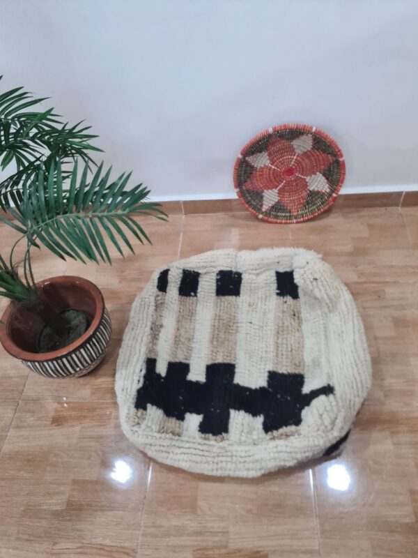 Vintage Moroccan Poufs – Handmade from Recycled Rugs