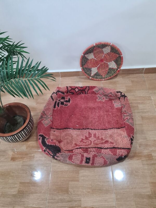 Vintage Moroccan Poufs – Handmade from Recycled Rugs