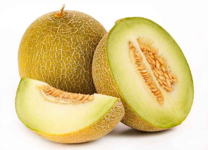 Fresh Galia Melons showcasing their vibrant color and smooth texture.