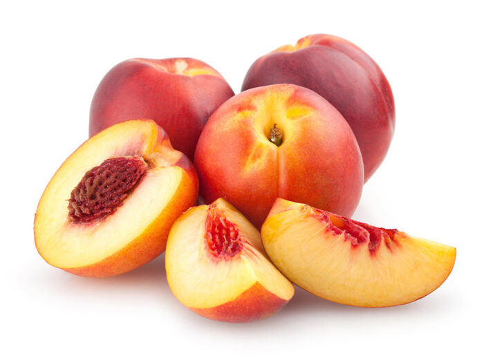 Fresh Premium Moroccan Nectarines showcasing their vibrant color and juicy texture.