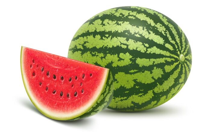Fresh Moroccan watermelons showcasing their vibrant color and juicy texture.