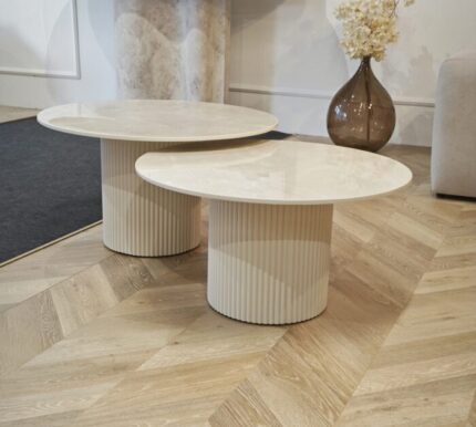 Porzellan Couchtisch Set Diamond Daisy